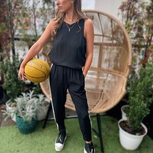 Babaton Dexter Pants - Black With White Stripe - XS